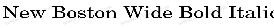 New Boston Wide Bold Italic字体转换